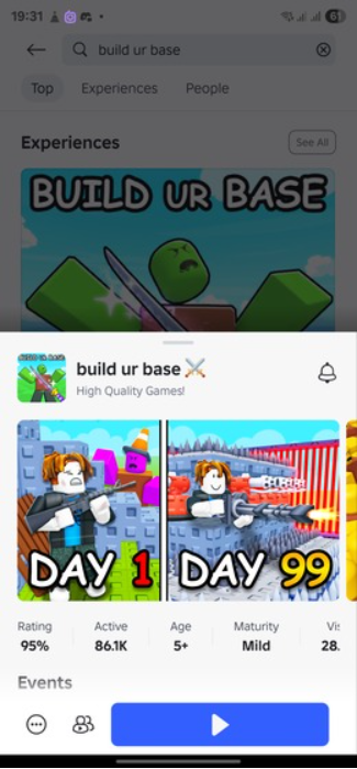 Build Ur Base Game Interface